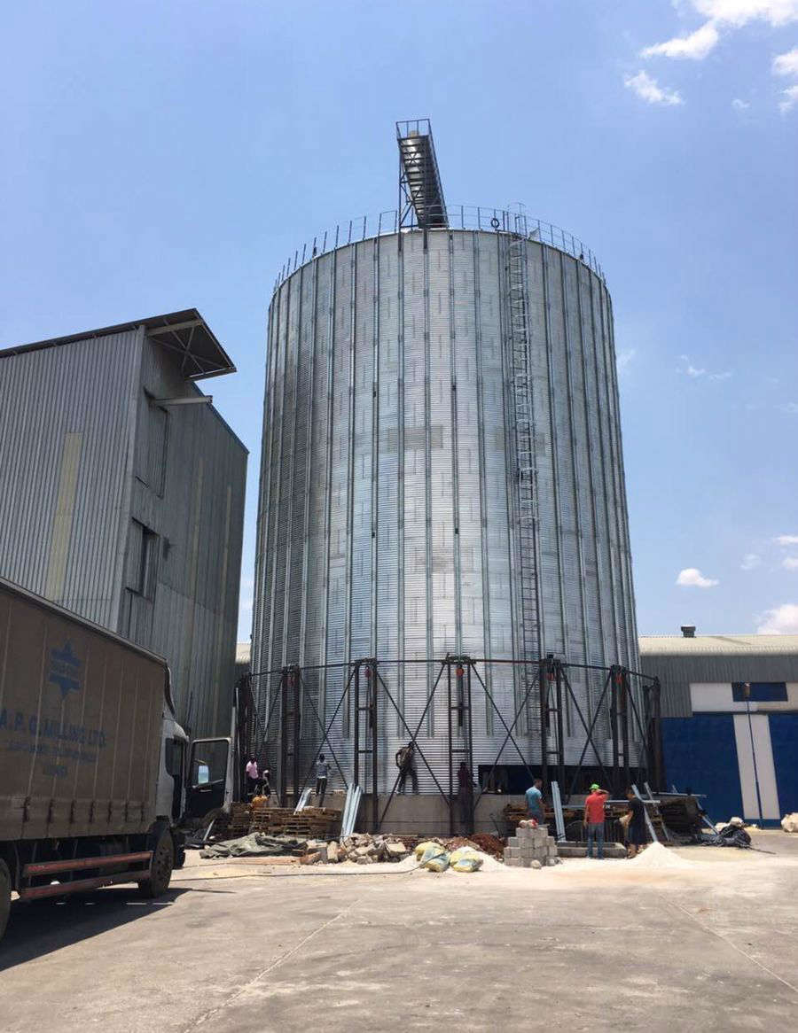 3000t silo installation completed in Lusaka,Zambia