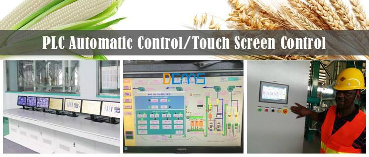plc and touch screen control system in milling machines flour mill maize mill