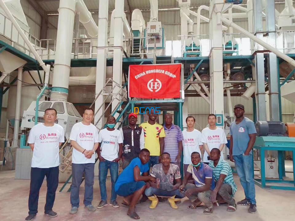 Congratulations for the 100T/24h maize mill project successful commissioning in Africa!