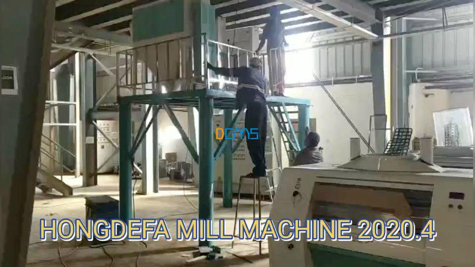 150T flour milling machine installing in Africa now​