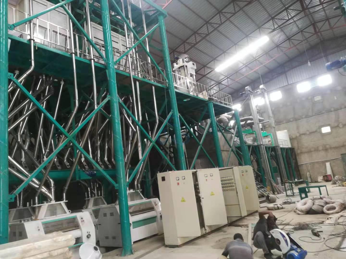 120t wheat flour milling line installing in Ethopia
